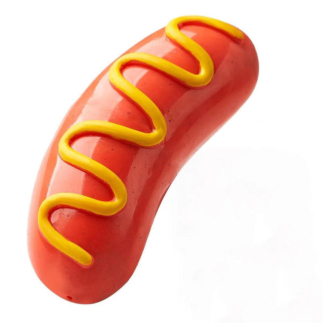 Dog Chew Toy Baked Sausage Ham Squeaky Pet Toy Bite Resistant Grinding Bar