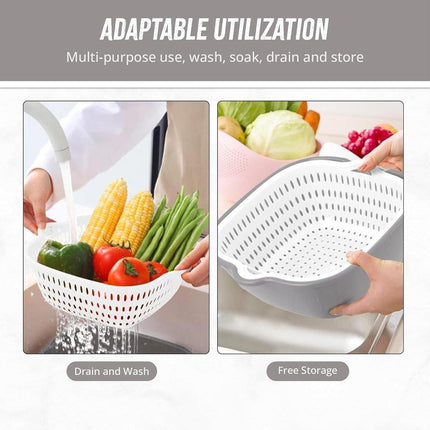 6pcs Multifunctional Drainage Basket for Fruits Vegetables Kitchen Household Use