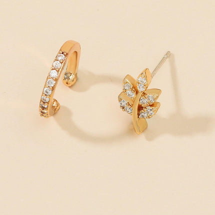 Simple Ear Clips No Piercing Stud Earrings Set Non Pierced Fashion Jewellery