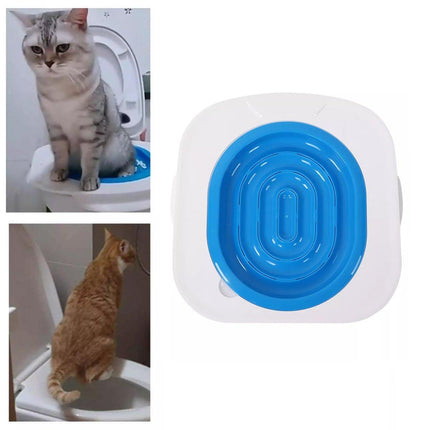 Cat Toilet Seat Trainer Kit Easy Toilet Training System for Cats Kittens