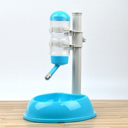 Pet Drinking Fountain Water Bottle Lifting Feeder Adjustable Pet Bowl for Pets