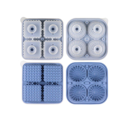 Silicone Ice Cube Tray and Ice Ball Maker for chilling whiskey and cocktails
