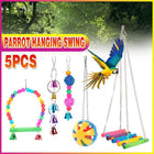 5PCS Parrot Hanging Swing Bird Toy Harness Cage Ladder Parakeet Cockatiel Budgie - Aimall