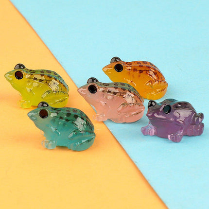 20pcs Simulation Luminous Frog Aquarium Decoration DIY Accessories for Fish Tank
