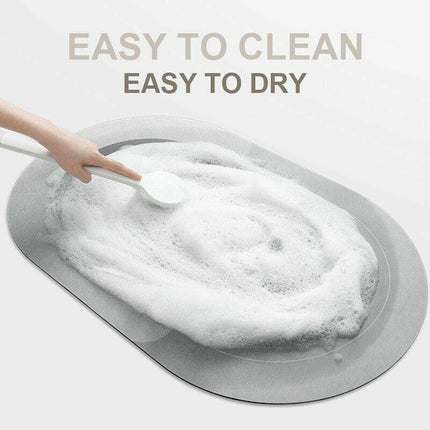 40*60CM Super Absorbent Floor Mat Soft Quick-Drying Non-Slip Diatom Mud Bath - Aimall