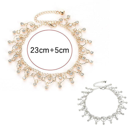 Boho Beach Anklet for Women Fringe Dance Jewelry Fashion Ankle Bracelet Chain