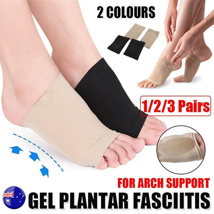 ARCH Support Shoe GEL Insole Flat Feet Pad PAIN RELIEF Plantar Fasciitis Foot 3 Pairs - Aimall