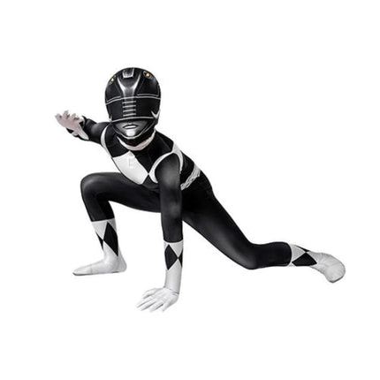 Black Dinosaur Team Tight Cosplay Jumpsuit Costume AU