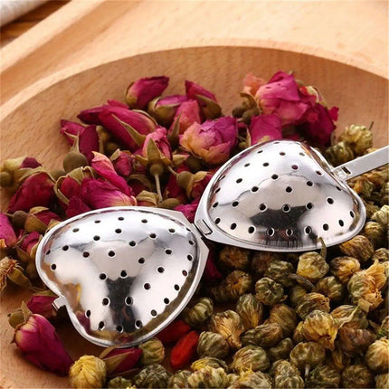 12pcs Stainless Steel Heart Tea Strainer Tea Infuser Clip for Loose Leaf Tea