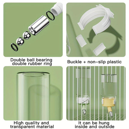 Pet Water Bottle for Hamster Guinea Pig Rabbit Vacuum Drinking Feeder Kettle