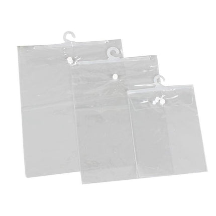 Hanging Storage Bag Large Hook Clear Bag Hanging 100PCS 17CM x 22CM - Aimall