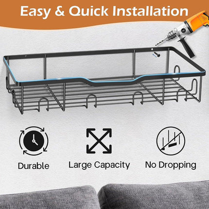 2pcs Metal Hat Organiser Wall Mounted Hat Rack Display Storage Hanger Shelf