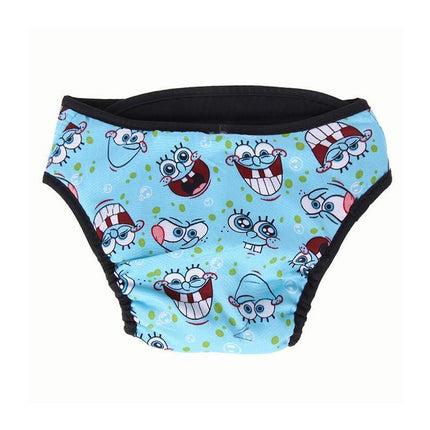 Washable Female Pet Dog Cat Nappy Diaper Physiological Pants Panties Underwear Blue - Aimall