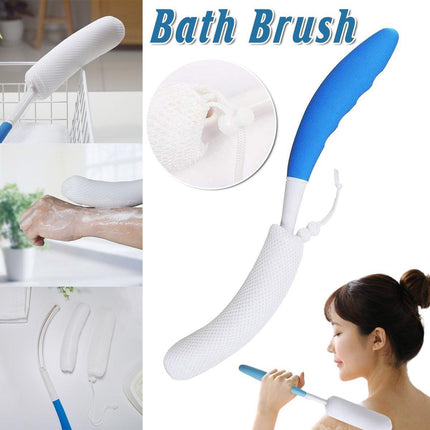 Long Handle Bath Brush Sponge Back Scrubber for Shower Adult Body Cleaning Tool