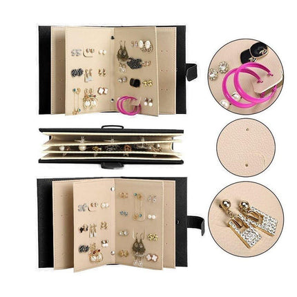 Large Capacity Jewelry Storage Book for Earrings Home Organizer Small Size Box