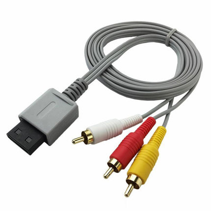 Audio Video RCA Cable High Quality Lead for Nintendo Wii Wii U & Mini Console - Aimall