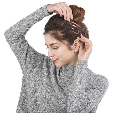 UP 30X Double-grip Hair Clips Metal Snap Barrettes Hair Styling Tool Women Girls - Aimall