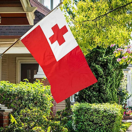 90 X 150CM Tongan Flag Large Puleʻanga Fakatuʻi ʻO Tonga Flag - Aimall