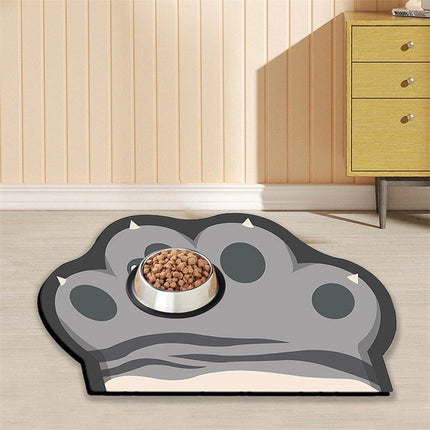 Cartoon Pet Diatomite Floor Mat Non Slip Cat and Dog Feeding Mat for Food Water
