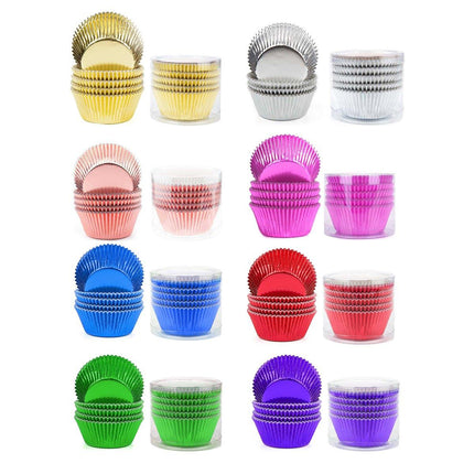 200 Pcs Colored Baking Paper Cupcake Trays Muffin Liners for Party Baking