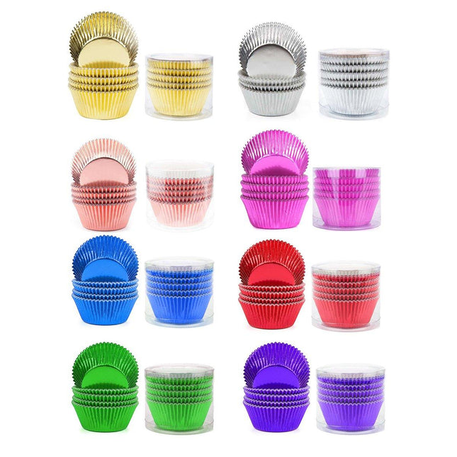200 Pcs Colored Baking Paper Cupcake Trays Muffin Liners for Party Baking