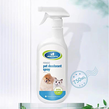 750ml Pet Odor Eliminator Spray for Dogs and Cats Indoor Cat Litter Freshener