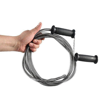 5M Manual Plumber's Drain Snake Cleaner Unblocker for Sink Waste Pipe Sewer - Aimall
