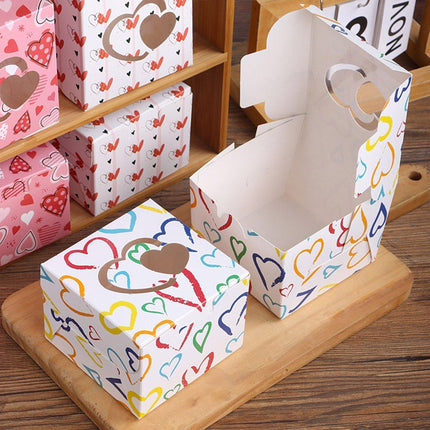 25PCS Large Square Colour Gift Boxes for Valentines Day Surprise and Lucky Gift