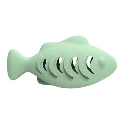Interactive Cat Toys Fish Leaky Food Dispenser Fun Pet Play Chew Toy Durable