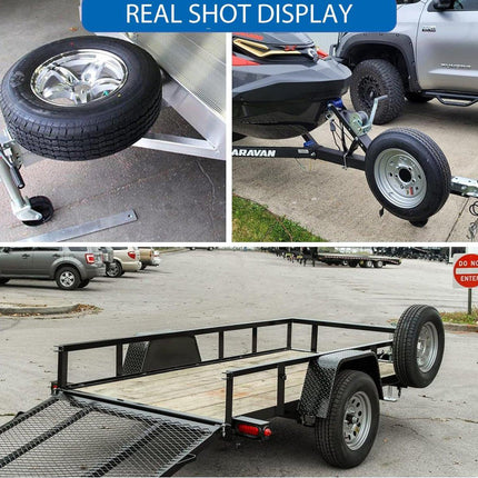 Heavy Duty Car Trailer Spare Tire Carrier Mount Universal Steel 150 lbs Capacity