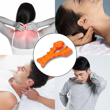 Orthopedic Lumbar Pillow Acupressure Massage Cushion for Back Neck Pain Relief