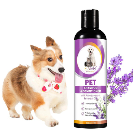 2in1 Pet Shampoo Conditioner for Dog Cat Tearless Grooming Soothing Clean Shower - Aimall