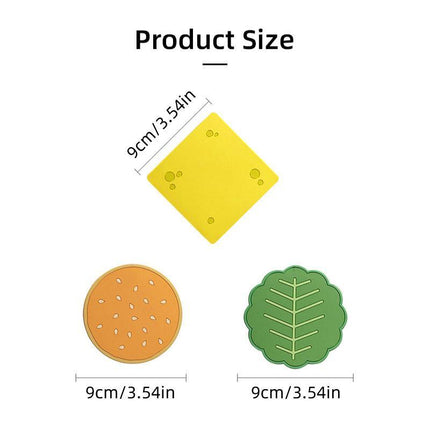8pcs Anti Slip Coasters Set Insulated Drink Mats for Home Table Protection
