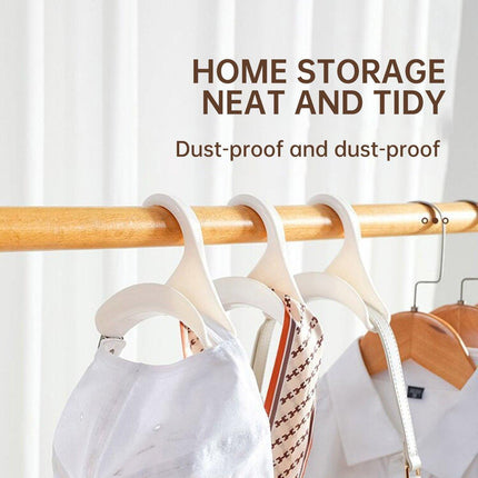 10PCS Wardrobe Plastic Storage Rack Hook Multi-Purpose Hanger Tie Scarf Holder