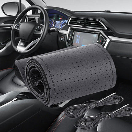 Universal Car Steering Wheel Cover Anti Slip Breathable Protector for All Season