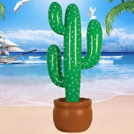 Cactus Decorations Party Mexican Cowboy Supplies Prop Inflatable Blow Up Western - Aimall