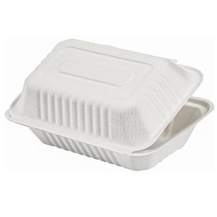 200/250PCS Biodegradable Compostable Ecofriendly Disposable Clamshell Food Box - Aimall