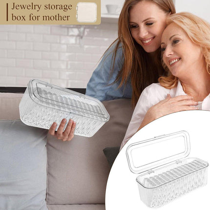 15pcs Transparent Storage Box Jewelry Organizer Bracelet Necklace Anti-Oxidation