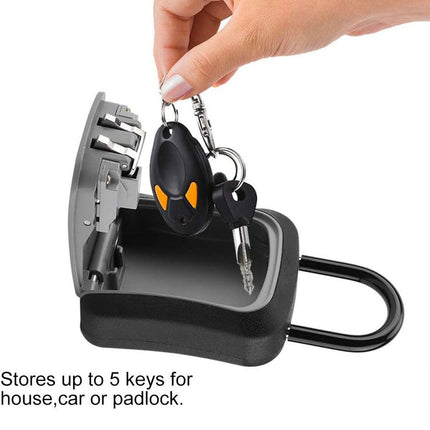 Combination Lock with Hook Heavy Duty Secure Lock for Storage Cabinets and Doors