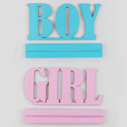 Wooden Baby Shower Party Decorations Gender Reveal Centerpieces Newborn Crafts