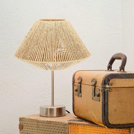 PasRustic Style Faux Rattan Lampshade Creative Lamp Shade Decoration for Home