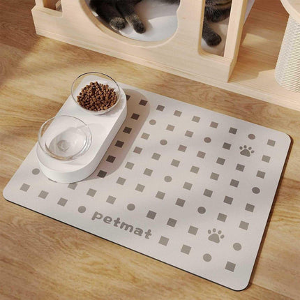 Pet Feeding Mat Dogs Cats Absorbent Non Slip Pet Placemat Waterproof Mat