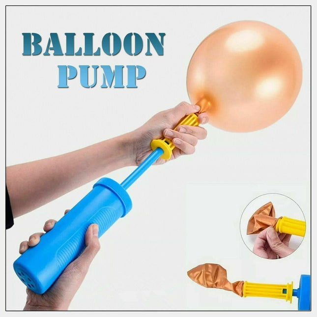 2X Portable Balloon Pump Hand Air Filler Party Tool Inflator Inflatable Blower - Aimall