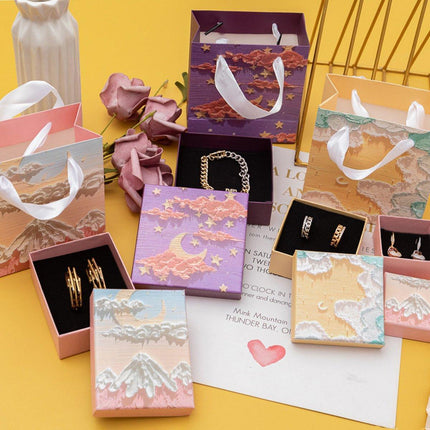20PCS Jewelry Boxes Ring Necklace Bracelet Earring Gift Packaging with HandleBag