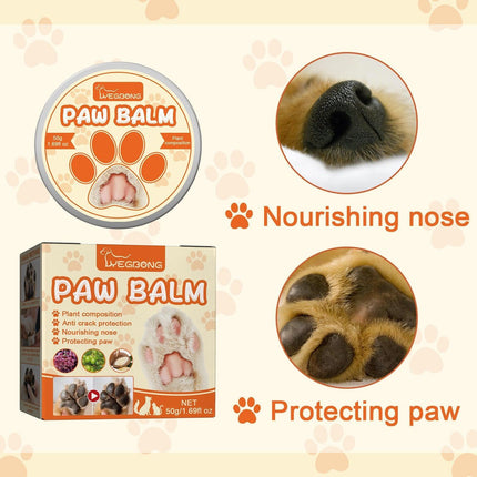 Dogs Cat Paw Balm Cream Pets Natural Lick Safe Dry Skin Cracked Paws Feet Care - Aimall
