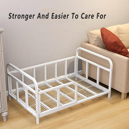 Durable Dog Kennel Bed Frame Raised Pet Bed for Small and Large Dogs Outdoor Use