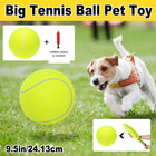 Inflatable Tennis Ball Pet Toy for Dogs Training Interactive Play Fetch Fun