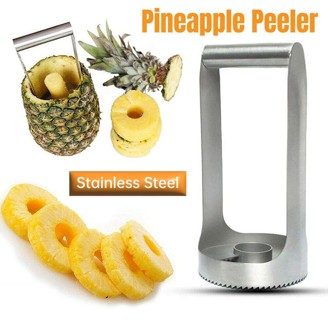 Stainless Steel Pineapple Peeler Core Remover Fruit Corer Tool Easy Cutting
