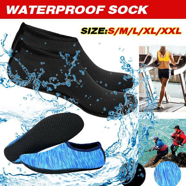Unisex Water Shoes Slip On Aqua Socks Swim Surf Diving Yoga Exercise Reef Shoes Blue - Aimall