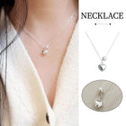 Luxury Zircon Love Pendant Necklace Elegant Copper Chain Jewelry Gift
